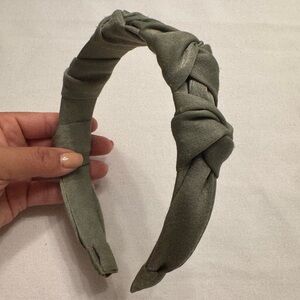 Knot-Twist Olive Green Headband